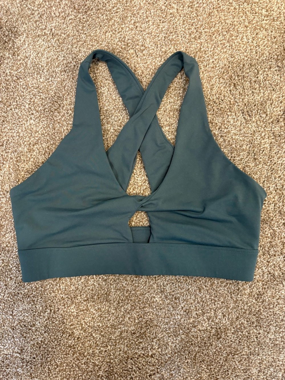 Fabletics Teal Cross-Back Sports Bralette